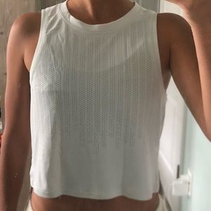 White Size 2 Lululemon crop tank top